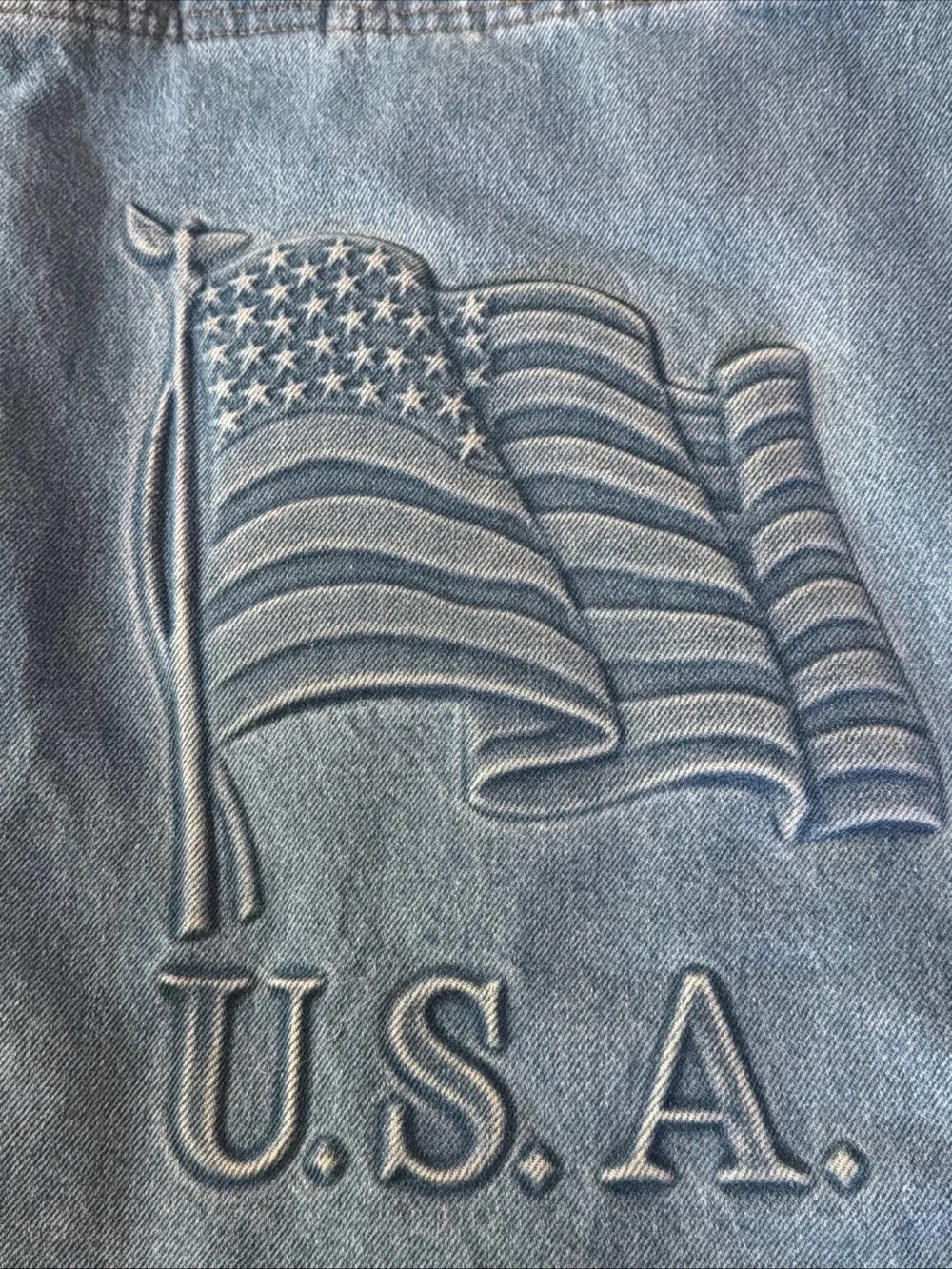 Active USA Denim Tote Bag - Blue